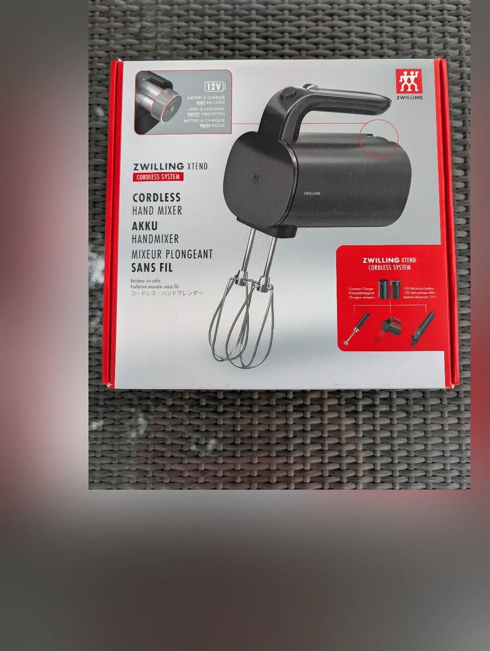 Zwilling - NWT Xtend Cordless Hand Mixer Set - WITHOUT BATTERY VERSION